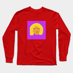 Blonde girl Long Sleeve T-Shirt